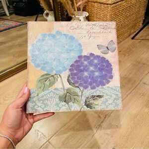EUC Hobby Lobby Floral Woden Shadow Box Wall Decor